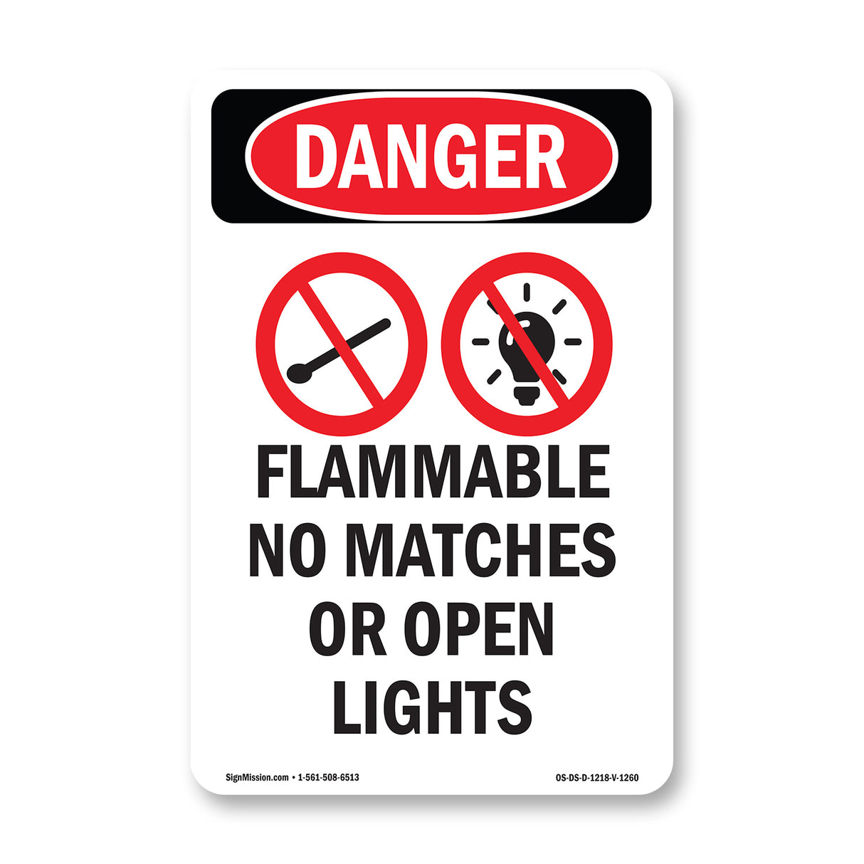 Flammable No Matches Or Open Lights