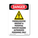 Formaldehyde Irritant Hazard