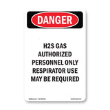 H2S Gas Authorized Personnel Only