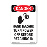Hand Hazard Turn Power Off Reaching In