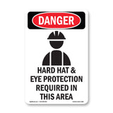 Hard Hat Eye Protection Required