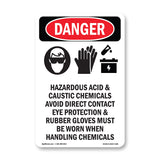 Acid Caustic Eye Rubber Gloves Chemicals