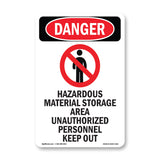 Hazardous Material Storage Area Keep Out