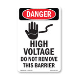 High Voltage Do Not Remove This Barrier