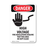 High Voltage Require Area Kept Clear