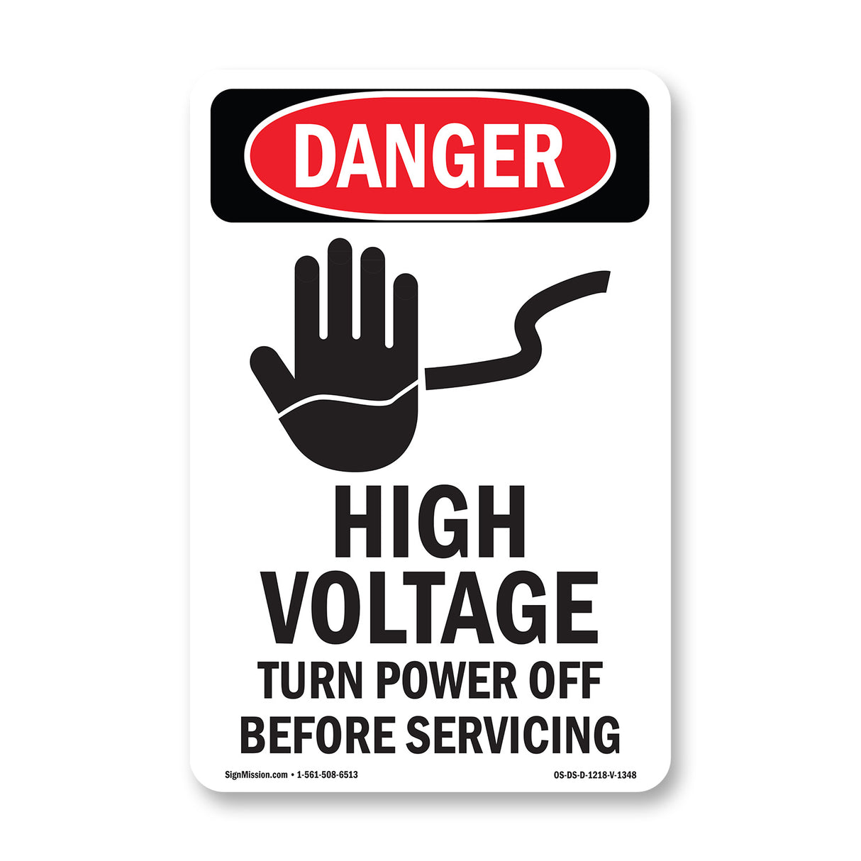 High Voltage Turn Power Off Before Servicing