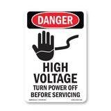 High Voltage Turn Power Off Before Servicing