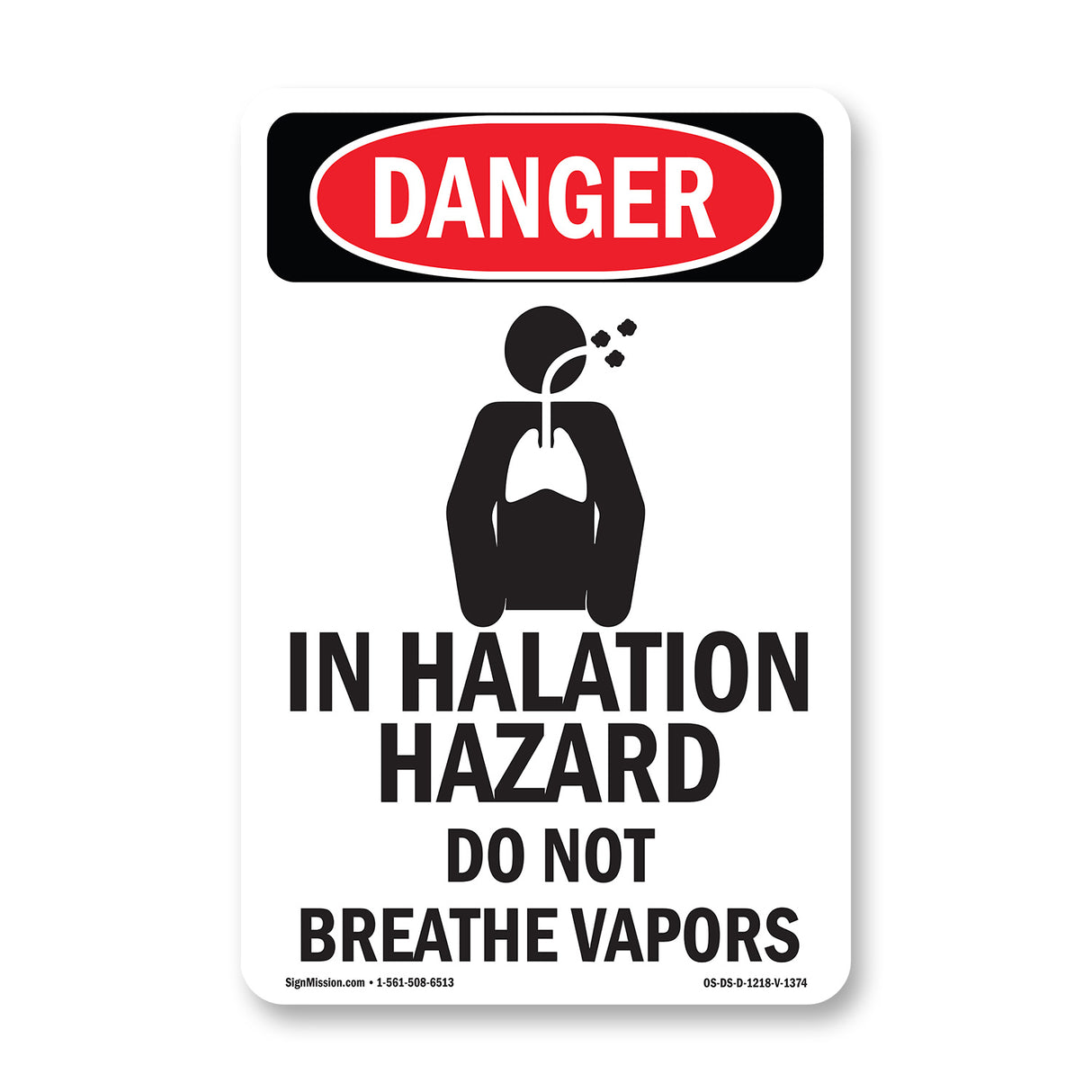 Inhalation Hazard Do Not Breathe Vapors