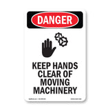 Keep Hands Clear Of Moving Machinery