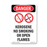 Kerosene No Smoking Or Open Flames