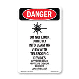 Do Not Look Directly Into Class IIIb Laser