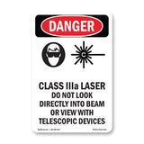 Class IIIa Laser Do Not Look Into Beam