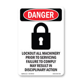 Lockout All Machinery Prior To Servicing