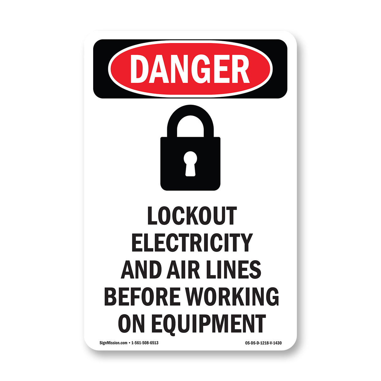 Lockout Electricity Air Lines Before Working