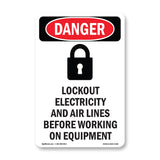 Lockout Electricity Air Lines Before Working