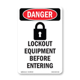 Lockout Equipment Before Entering