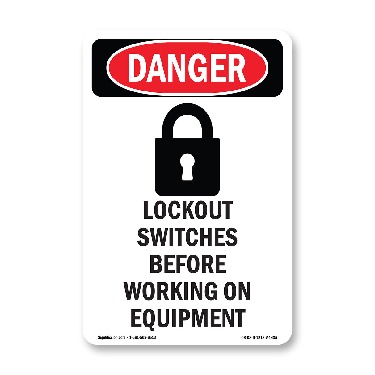 Lockout Switches Before Working On Equipment