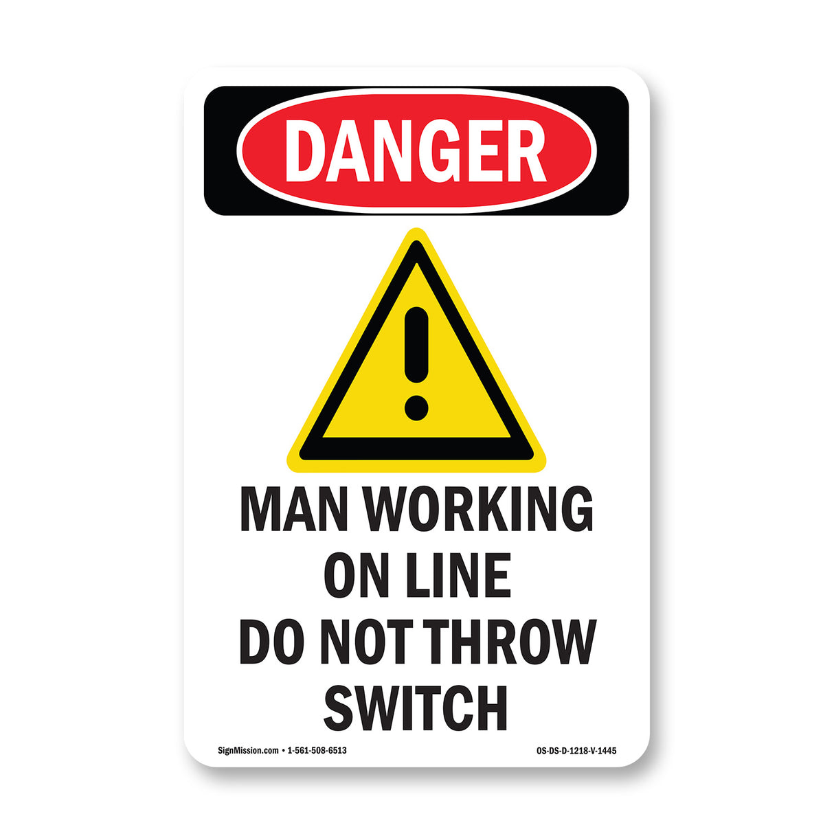 Man Working On Line Do Not Throw Switch