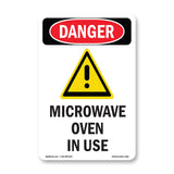 Microwave Oven In Use