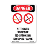 Nitrogen Storage No Smoking No Open Flame