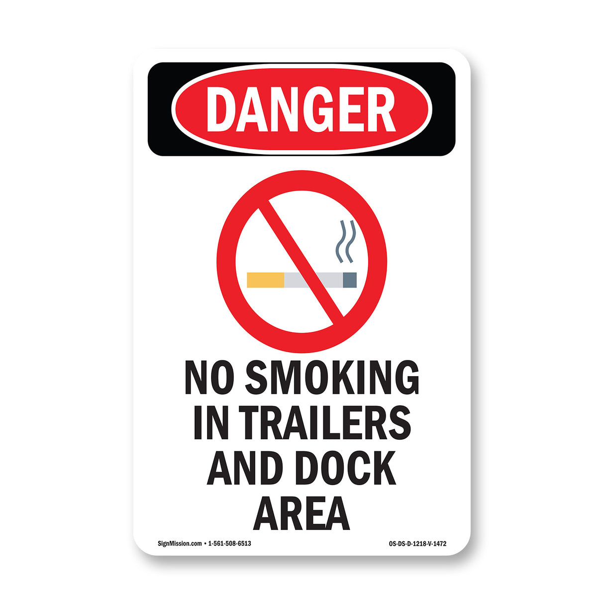 No Smoking In Trailers And Dock Area