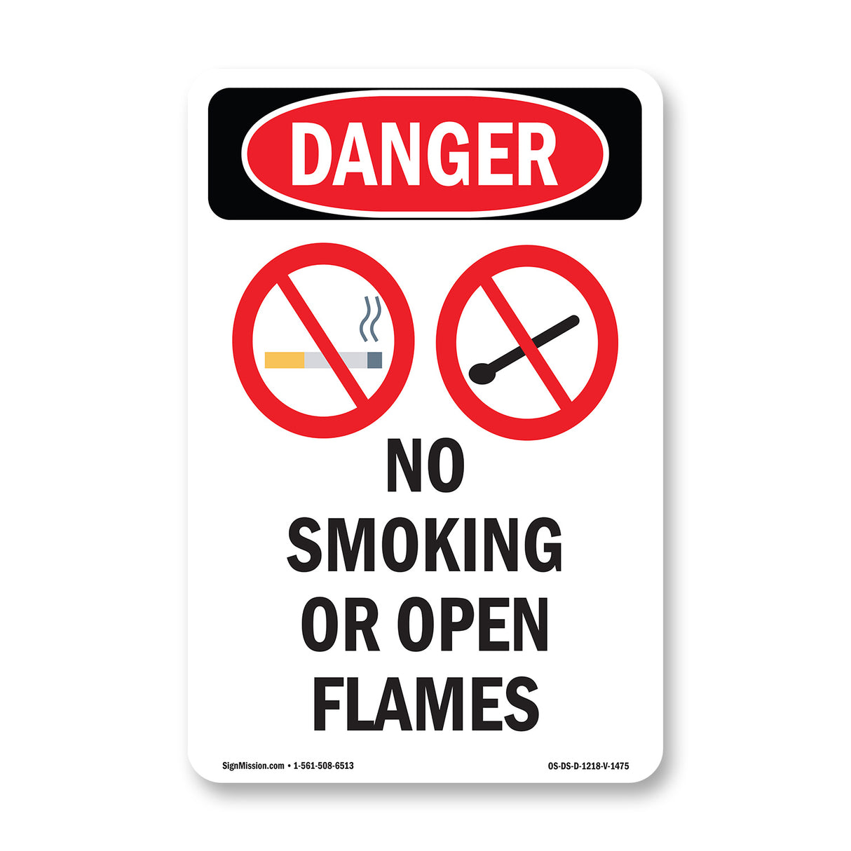 No Smoking Or Open Flames