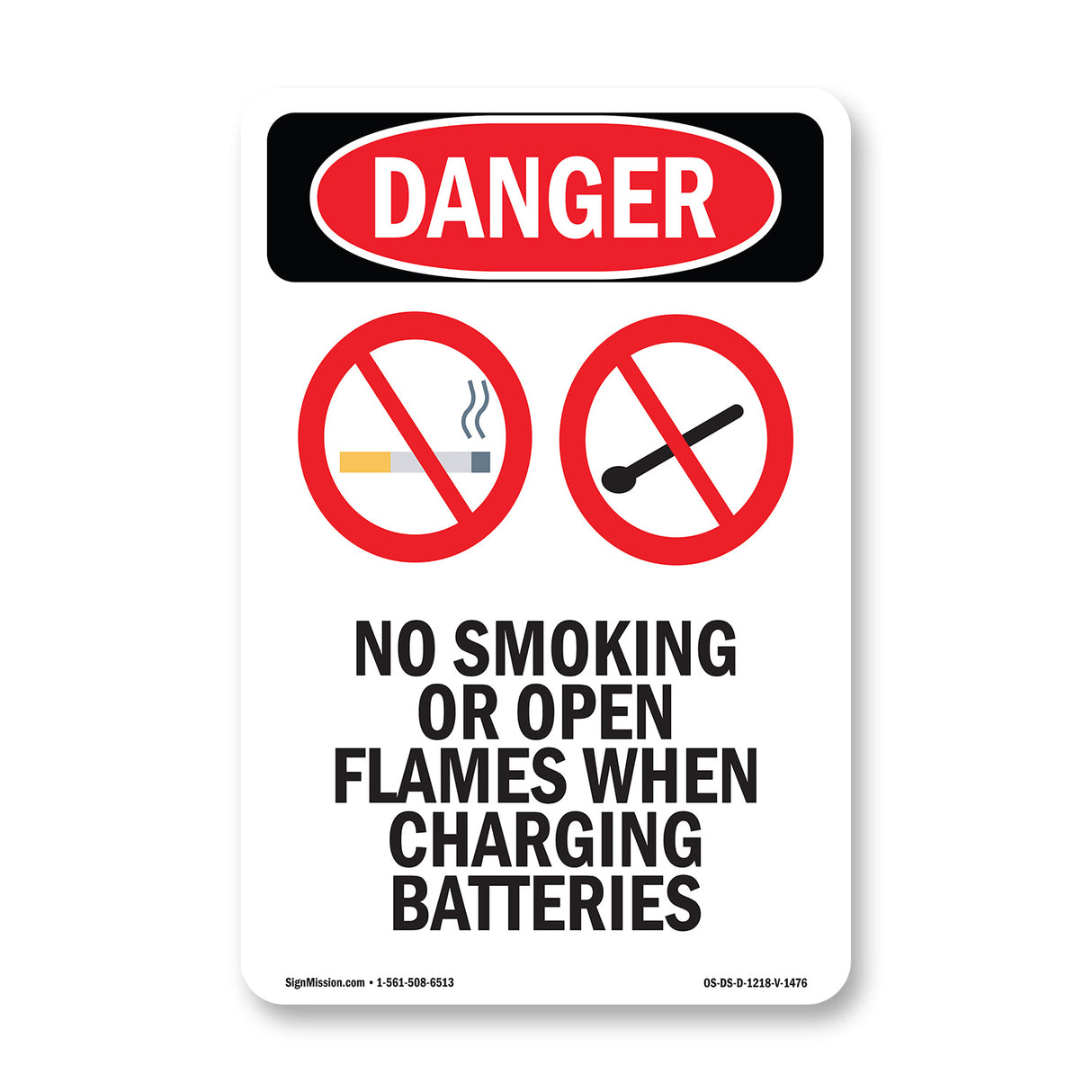 No Smoking When Charging Batteries