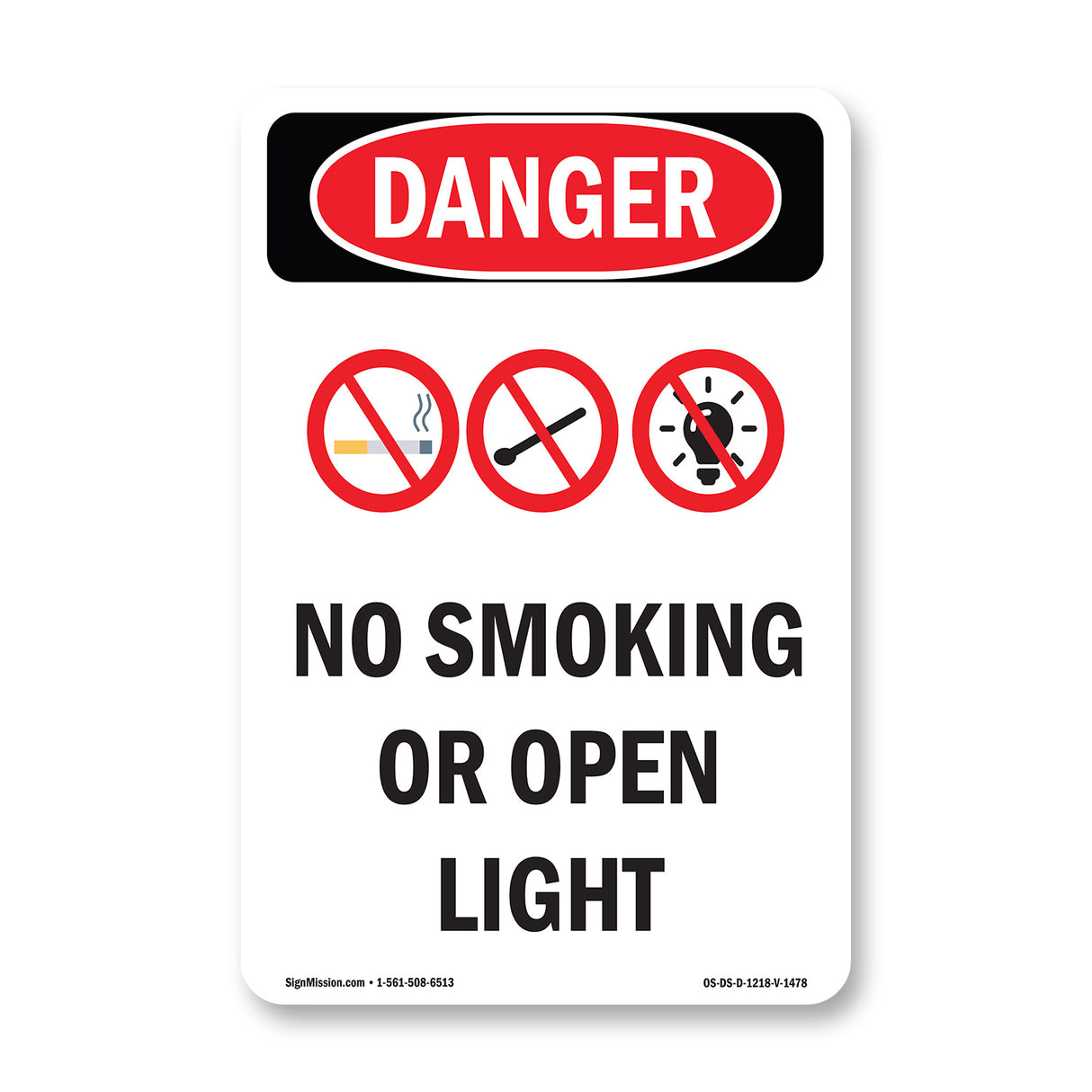 No Smoking Or Open Lights