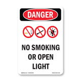 No Smoking Or Open Lights
