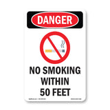 No Smoking Within 50 Feet
