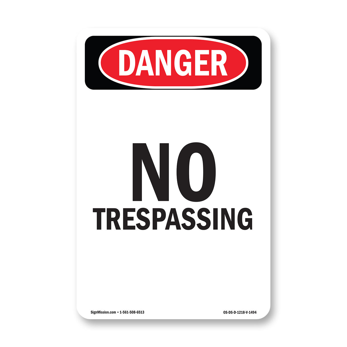 Portrait No Trespassing