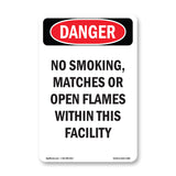 No Smoking  Matches Or Open Flames