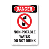 Non-Potable Water Do Not Drink