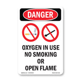 Oxygen In Use No Smoking Or Open Flame