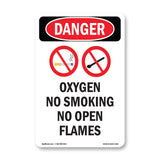 Oxygen No Smoking No Open Flames