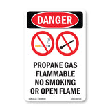 Propane Gas Flammable No Smoking