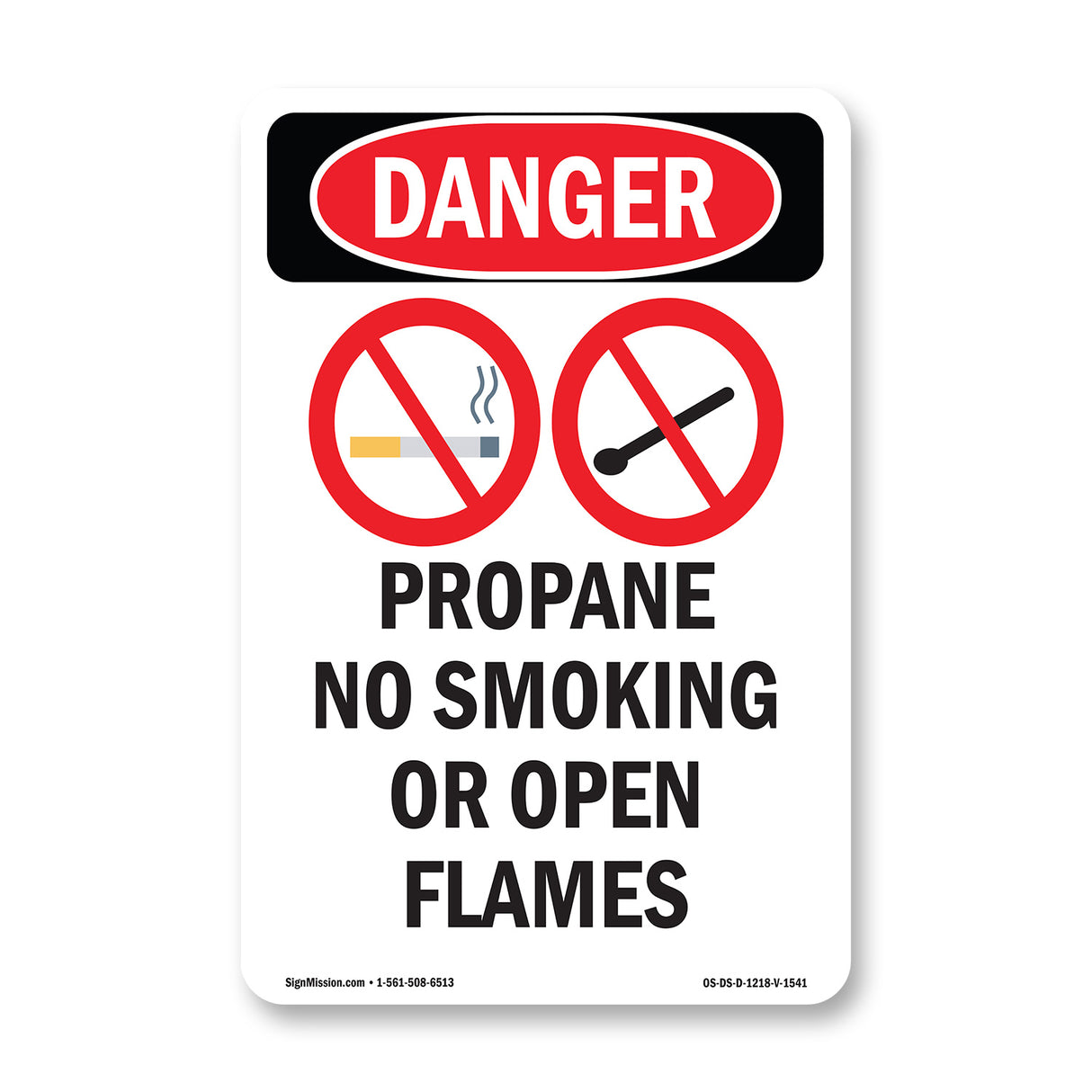 Propane No Smoking Or Open Flames