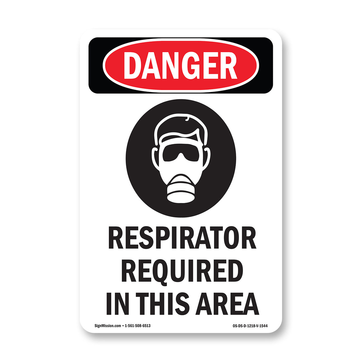 Respirator Required In This Area