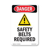 Safety Belts Required