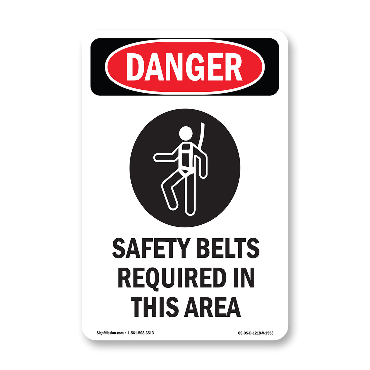 Safety Belts Required In This Area Symbol