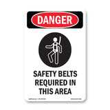 Safety Belts Required In This Area Symbol