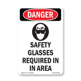 Safety Glasses Required In This Area