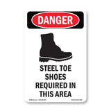 Steel Toe Shoes Required In This Area