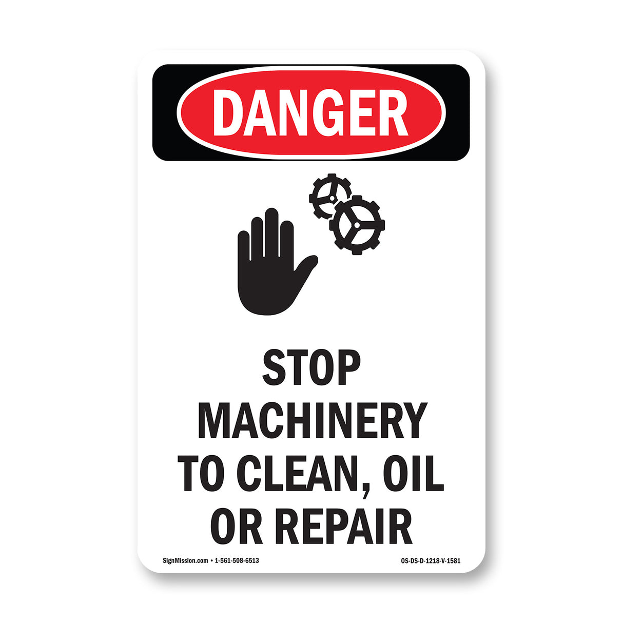 Stop Machinery To Clean  Oil Or Repair