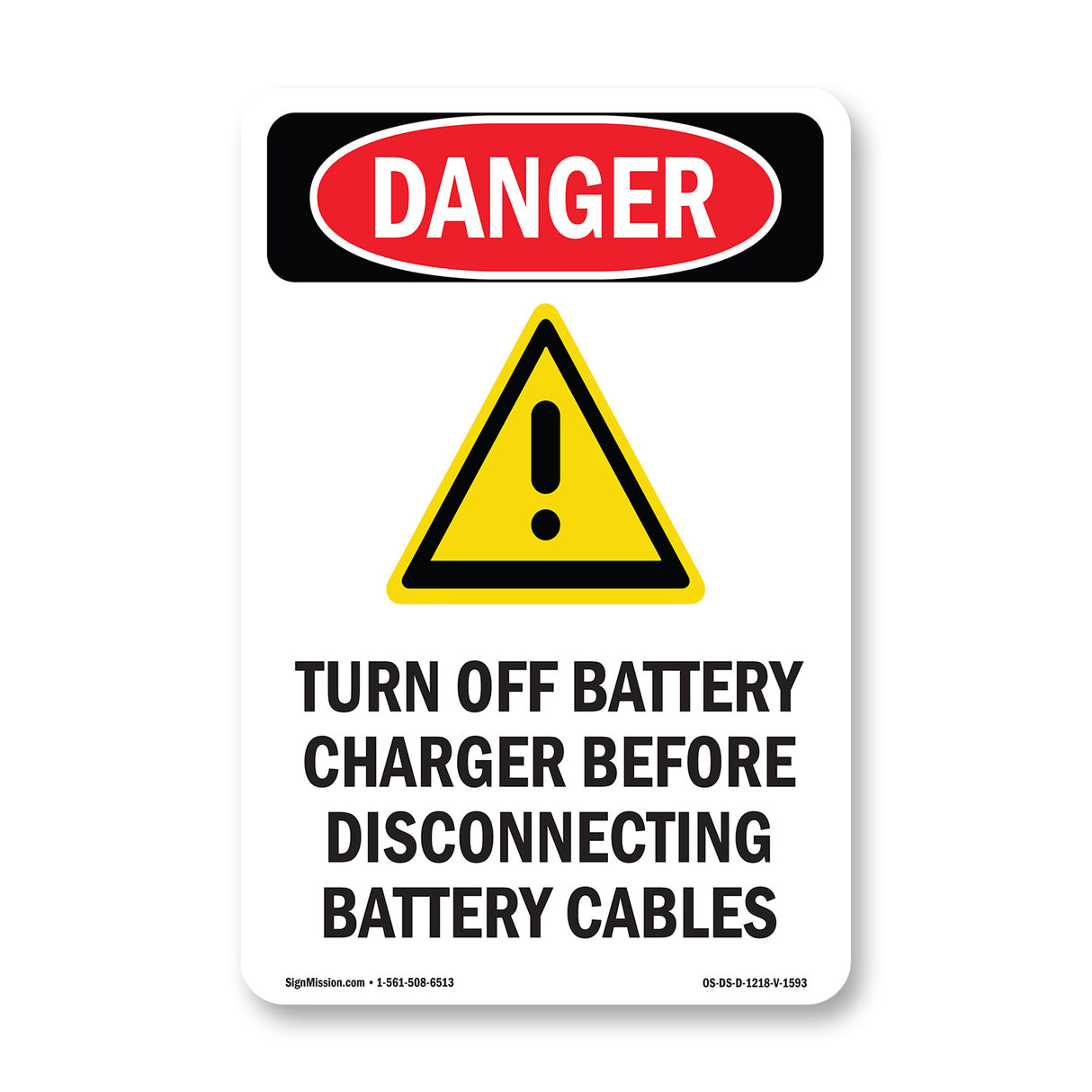 Turn Off Charger Before Disconnecting Cables