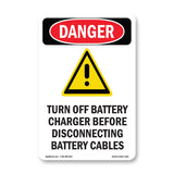 Turn Off Charger Before Disconnecting Cables