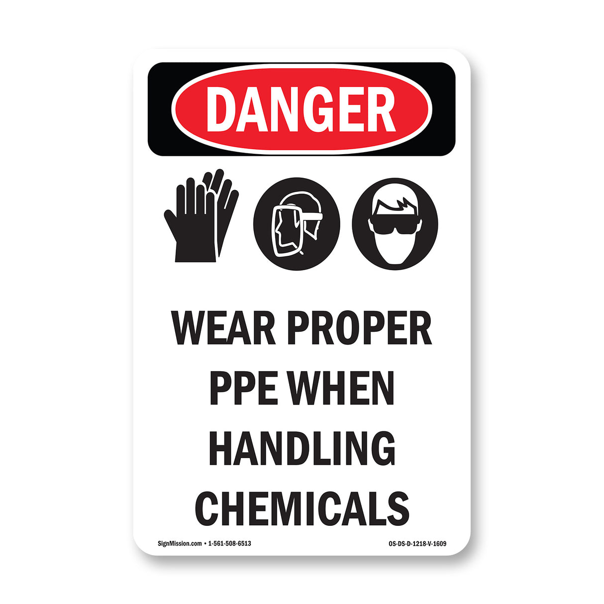 Wear Proper PPE When Handling Chemicals