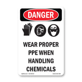 Wear Proper PPE When Handling Chemicals