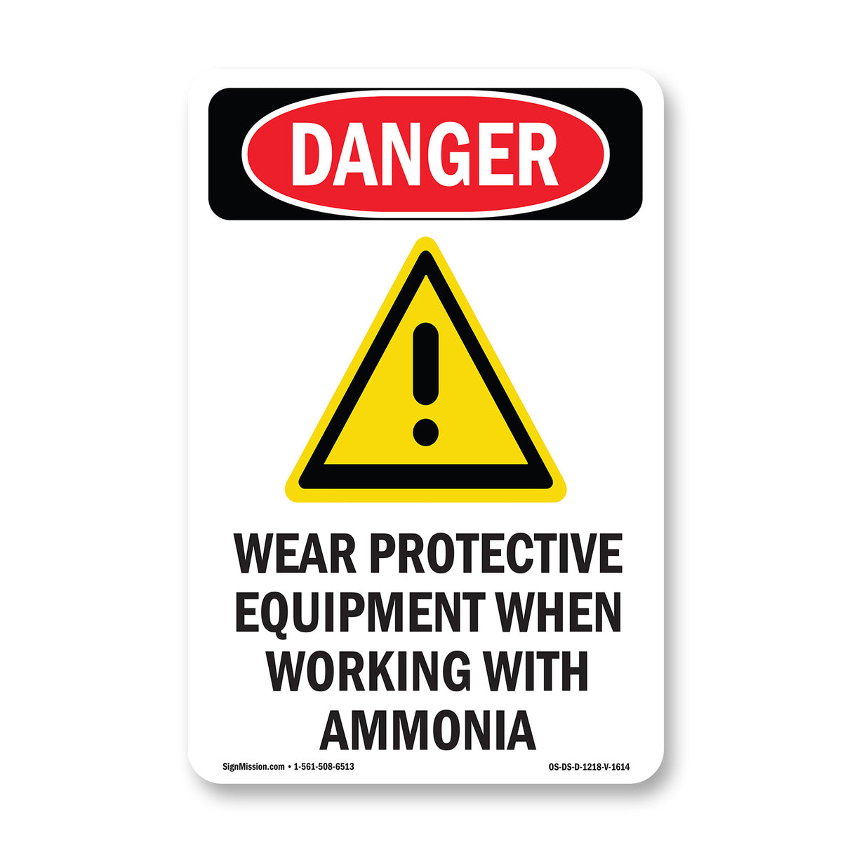 Wear Protective Equipment With Ammonia