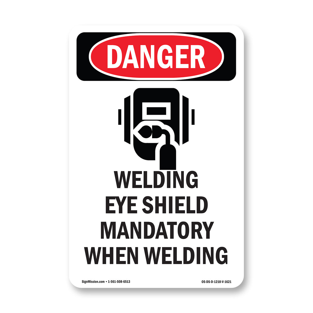 Welding Eye Shield Mandatory When Welding